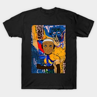 MaleMask NFT Infused with DoodleEye Color and DarkItem - A Street Art Masterpiece T-Shirt